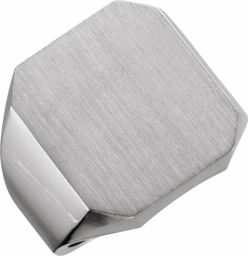 Sterling Silver Octagon Signet Ring