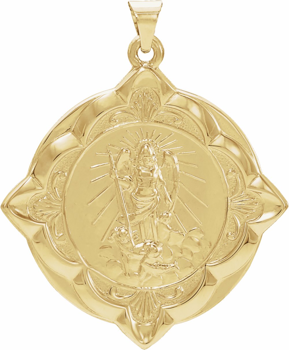 14K Yellow 31 mm St. Raphael Medal