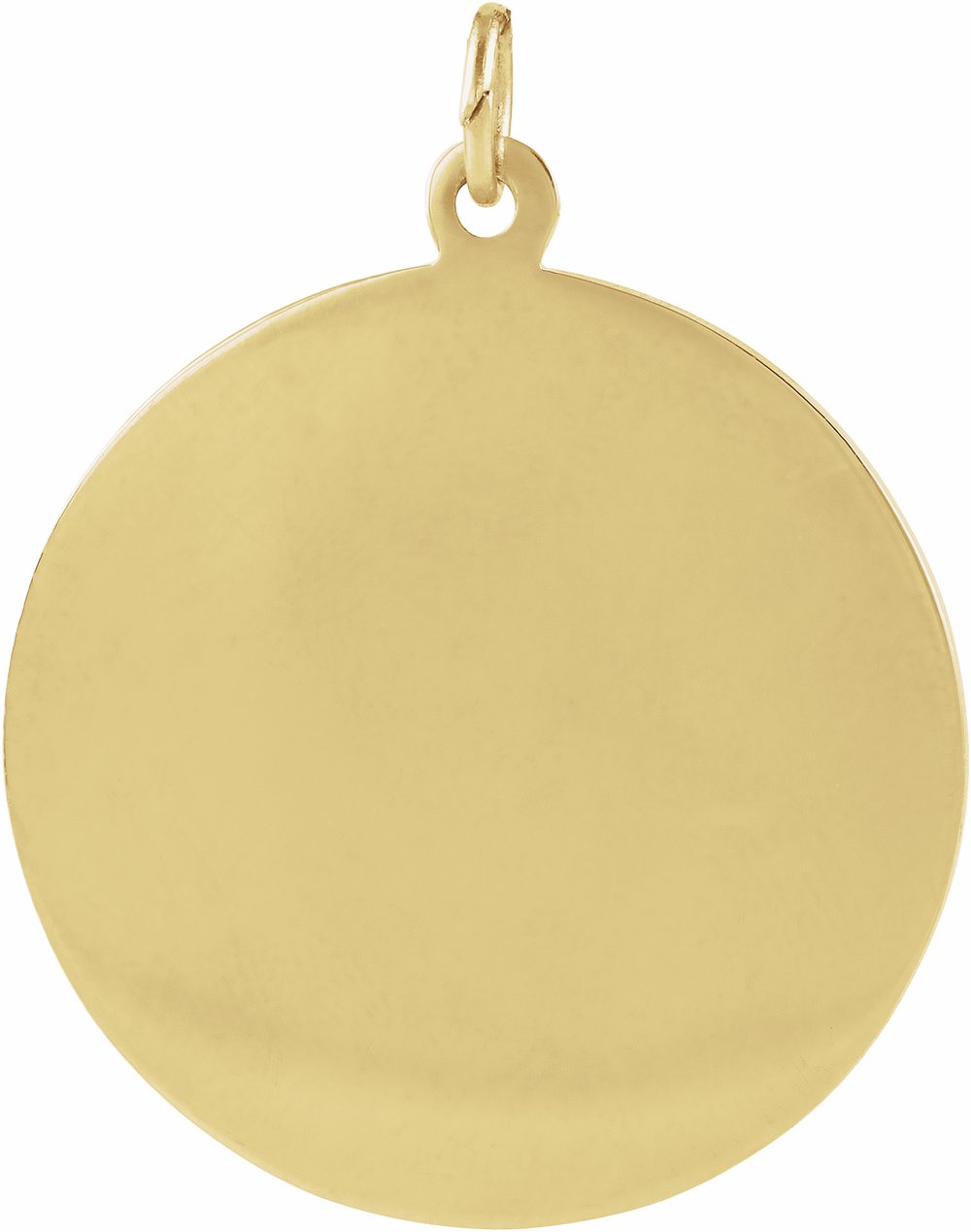 14K Yellow 25 mm Round St. Raphael Medal