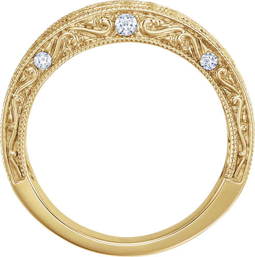 14K Yellow 3/4 CTW Natural Diamond Anniversary Band