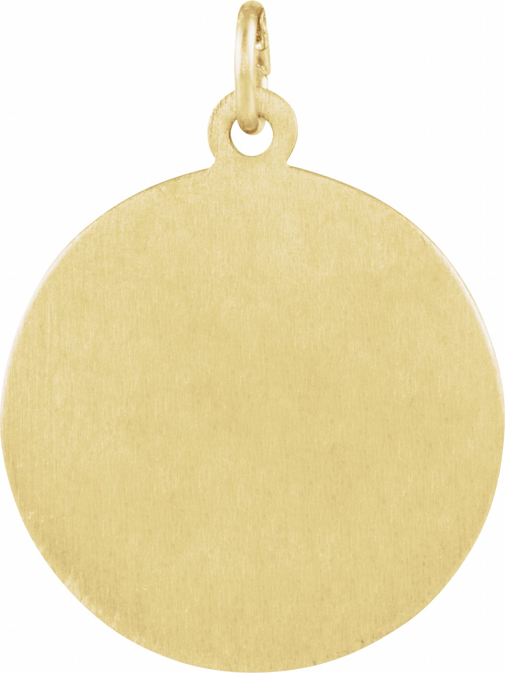 14K Yellow 12 mm Round St. Francis of Assisi Medal