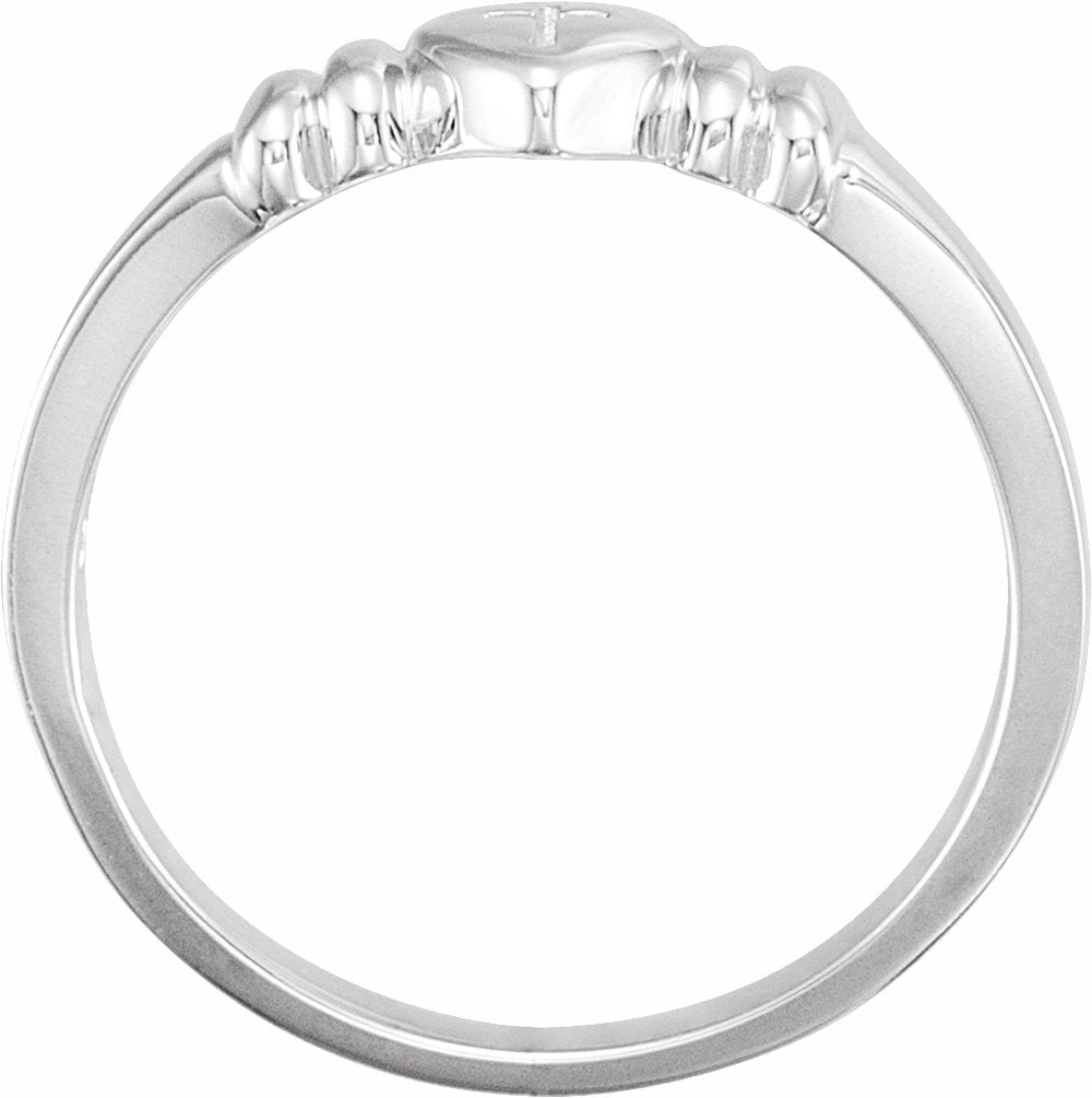 6 Heart & Cross Chastity Ring