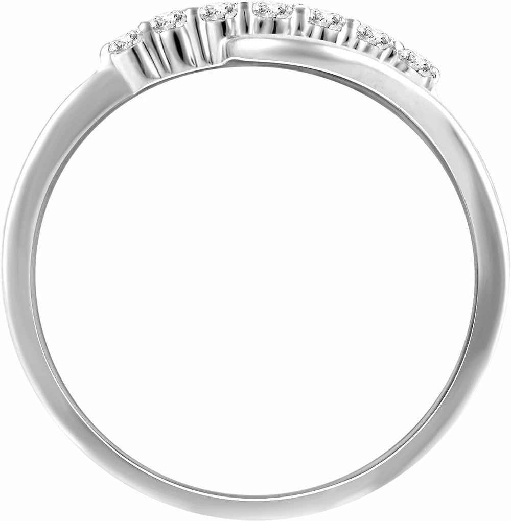14K White 1/5 CTW Natural Diamond Ring