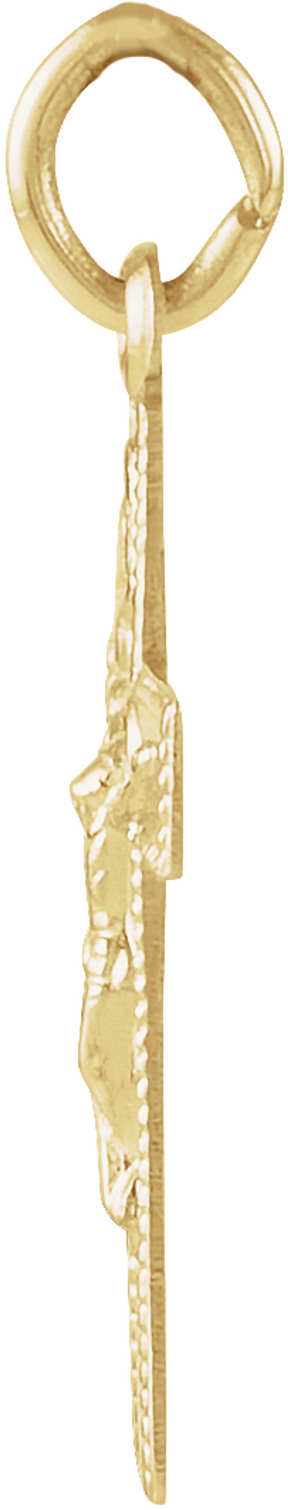 14K Yellow 14x9 mm Youth Crucifix Pendant