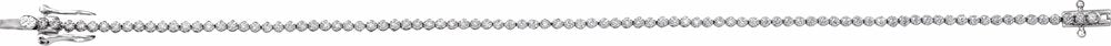 14K White Gold 9/10 CTW Natural Diamond 7" Line Bracelet