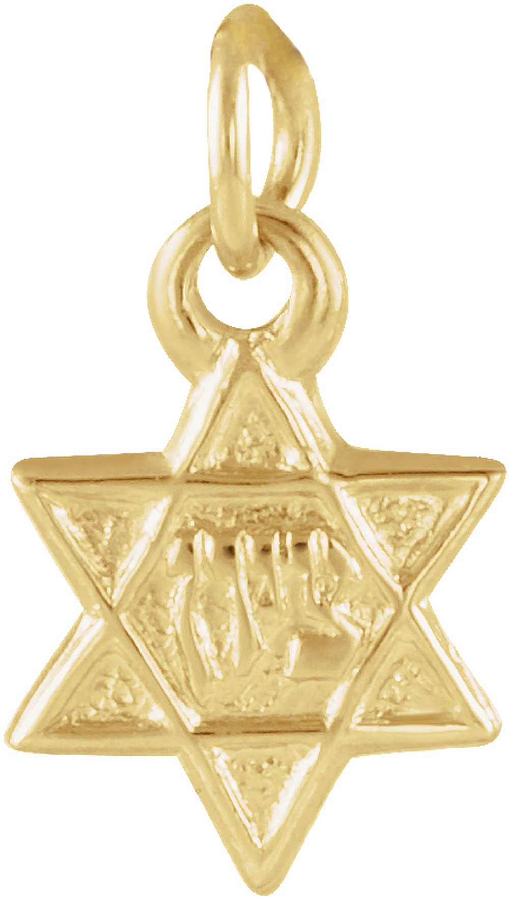 14K Yellow 7.5x7 mm Star of David Pendant
