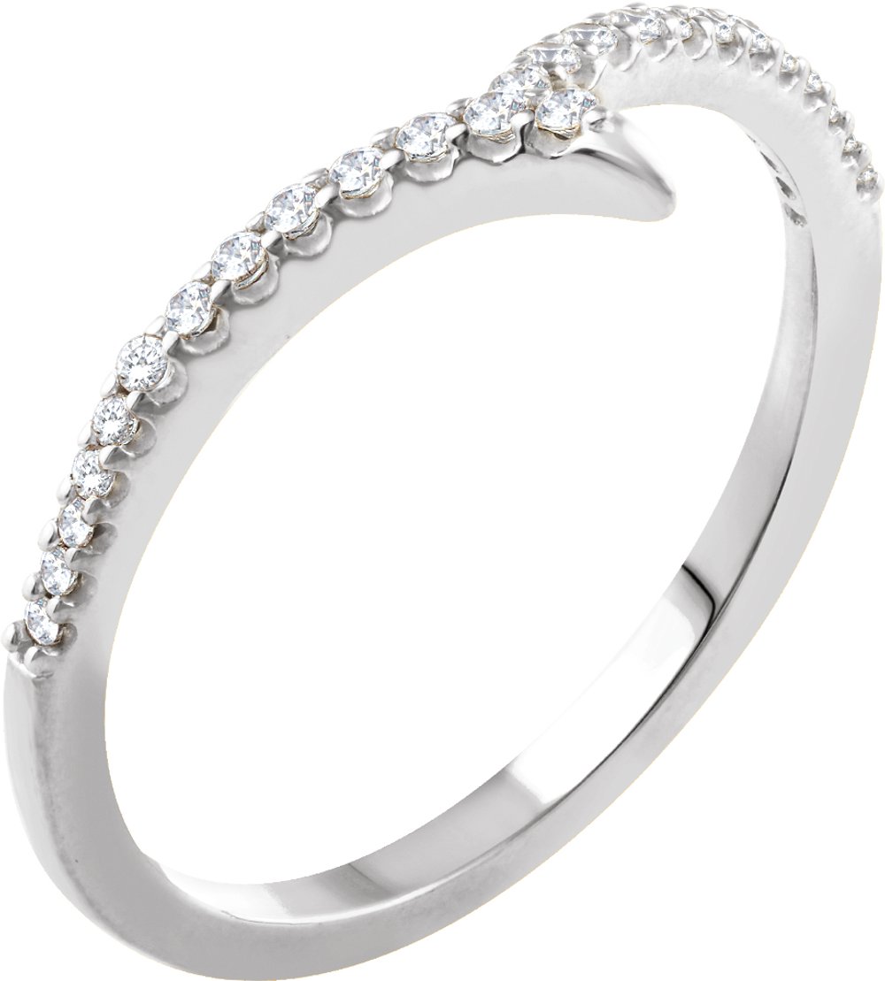 14K White Gold 1/6 CTW Natural Diamond Ring