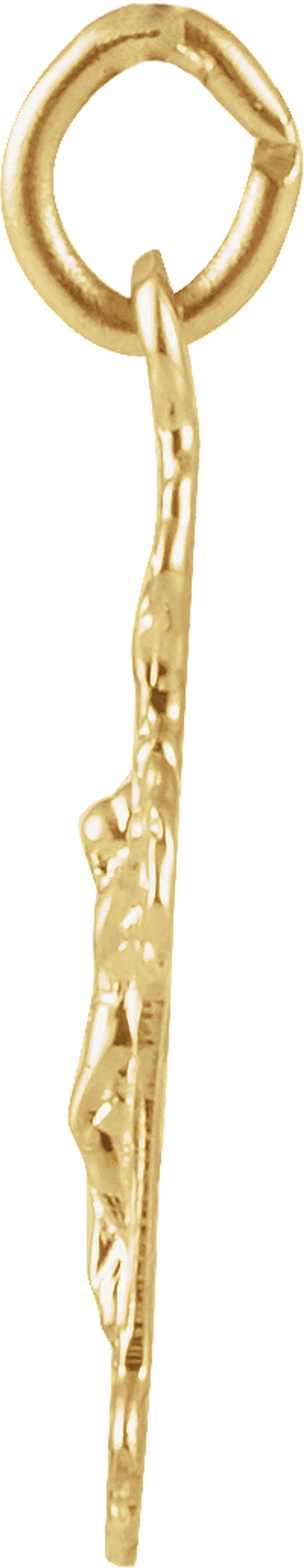 14K Yellow 14x9 mm Youth Crucifix Pendant