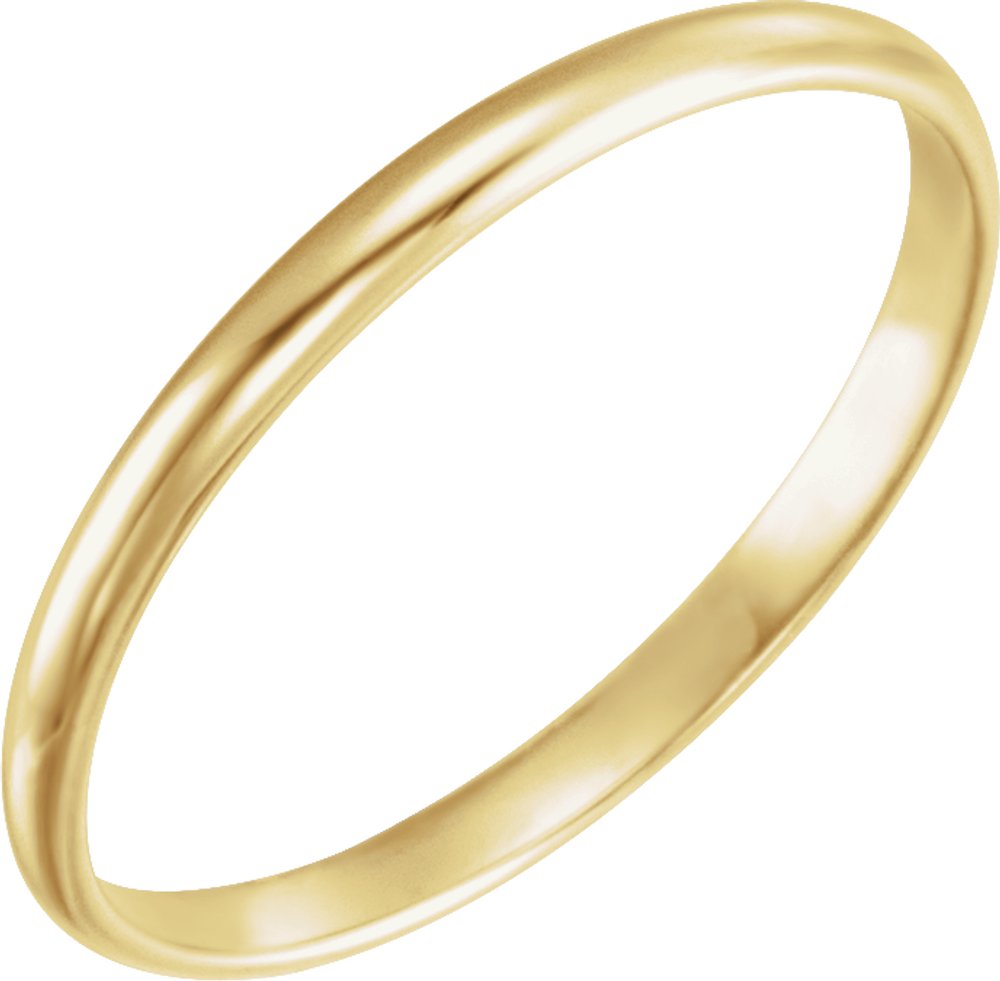 14K Yellow 2 mm Youth Ring