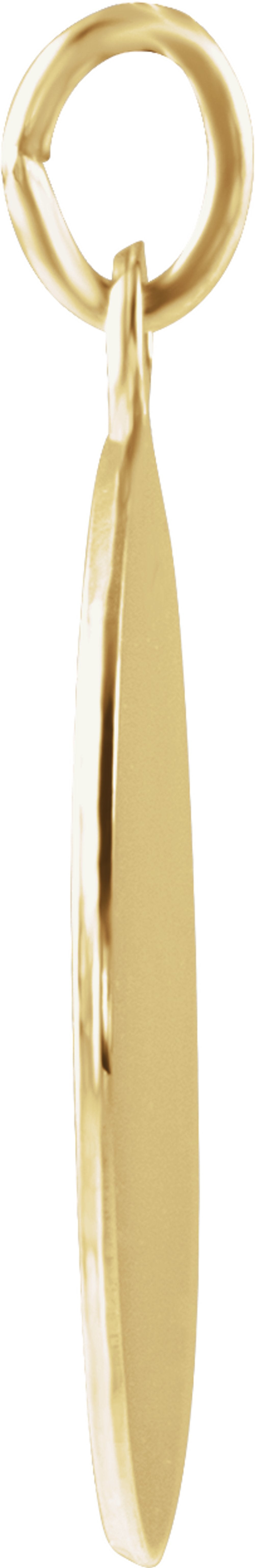 14K Yellow 15 mm St. Anne Medal