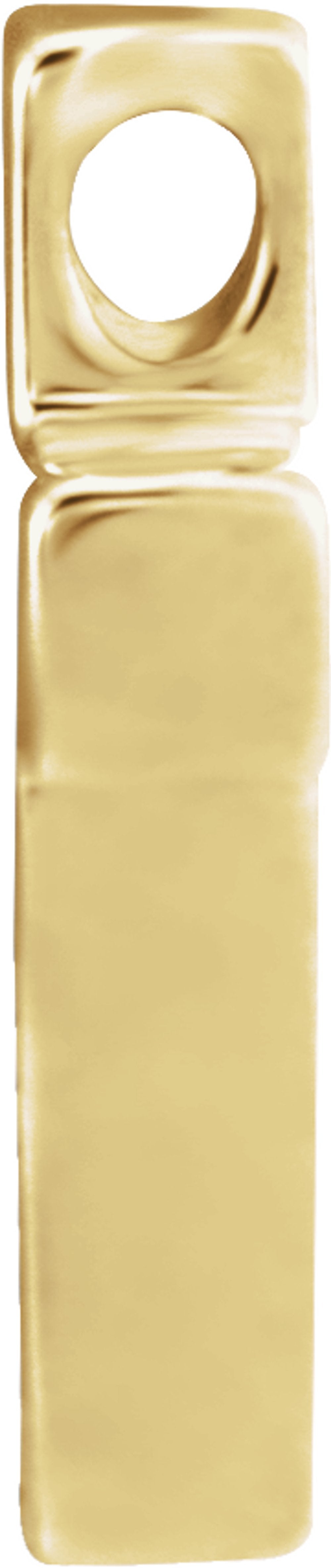 14K Yellow Gold Petite Cross Slide Pendant