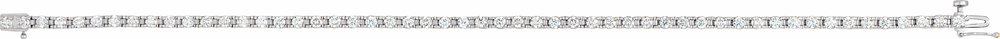 14K White Gold 2 1/8 CTW Natural Diamond Line 7" Bracelet