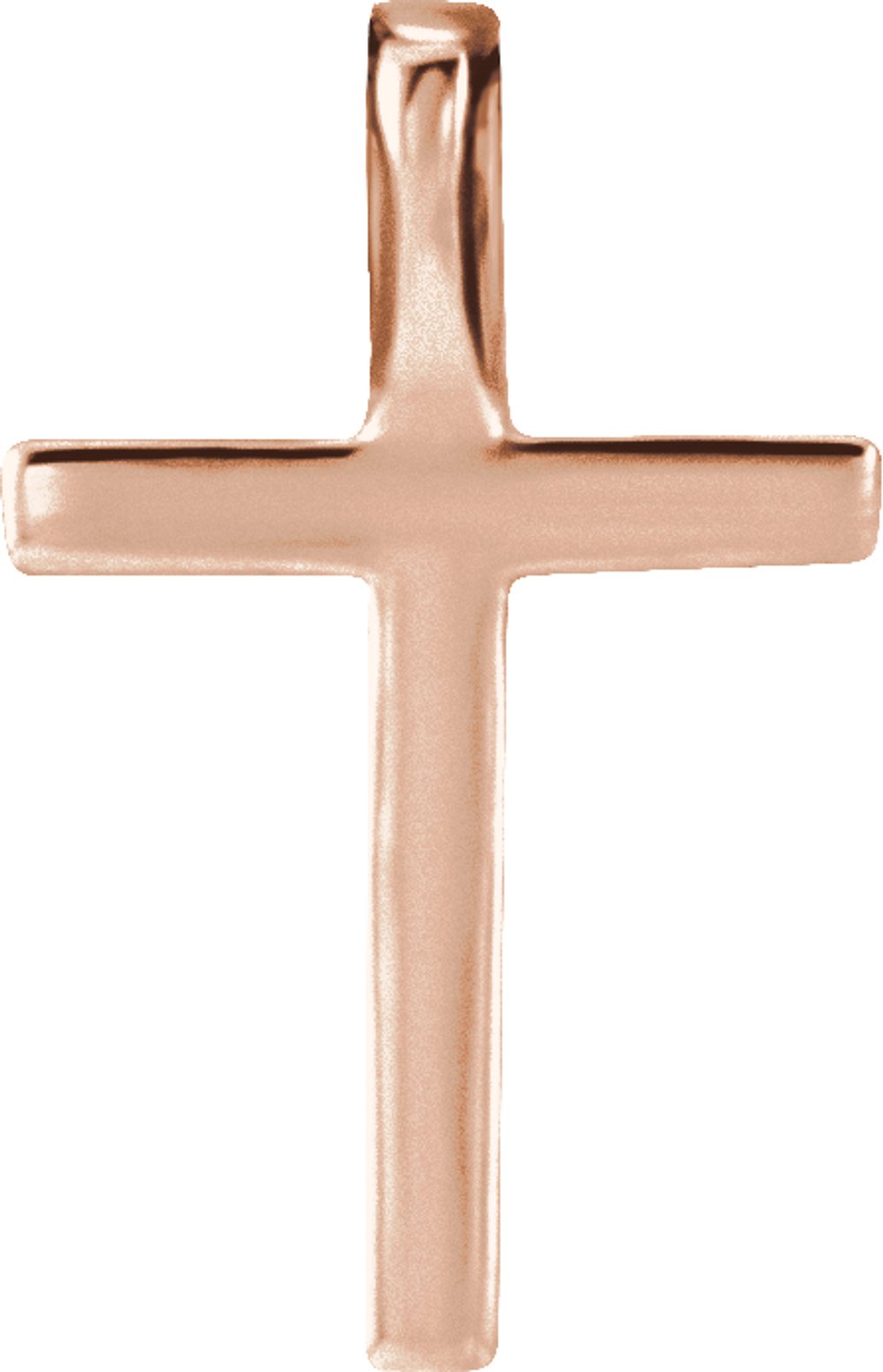 14K Rose Gold .06 CTW Lab-Grown Diamond Petite Cross Pendant