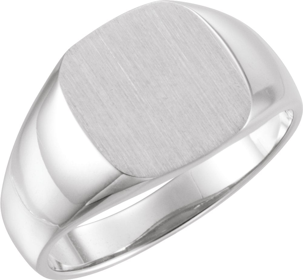 Sterling Silver Square Signet Ring