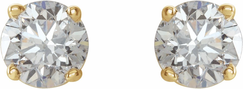 14K Yellow 1/6 CTW Natural Diamond Earrings