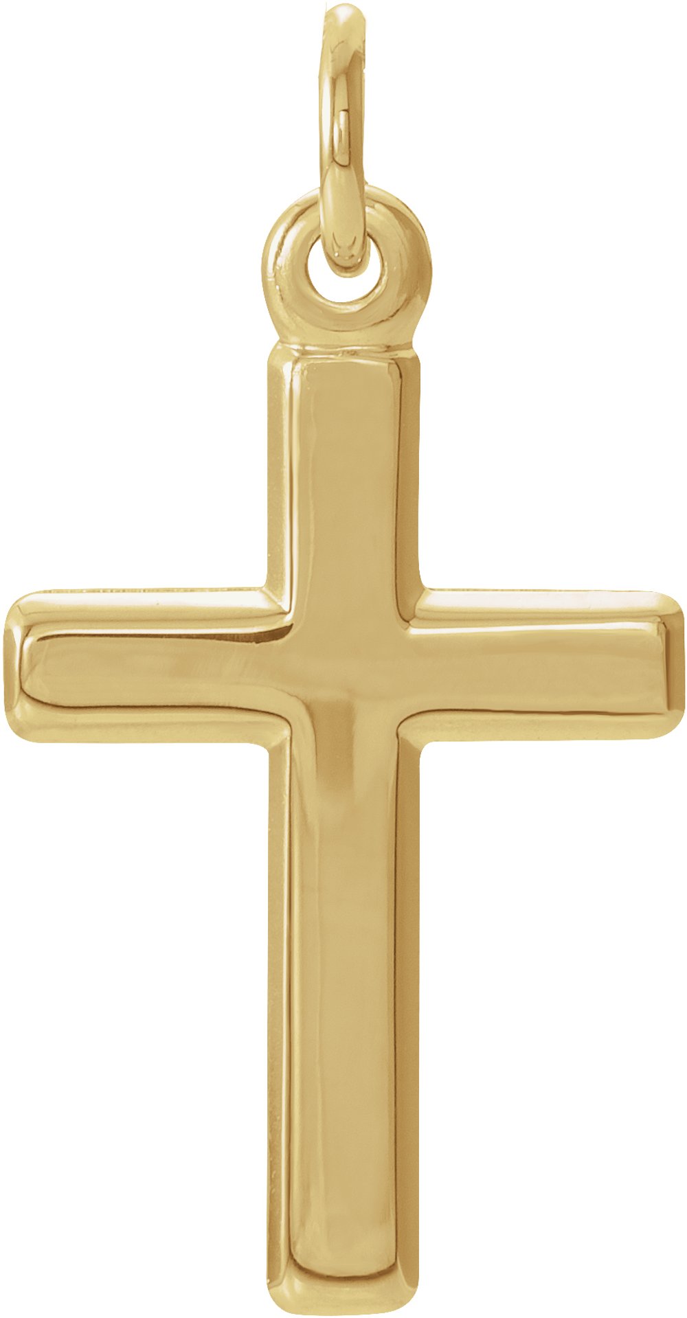 14K Yellow Cross Pendant