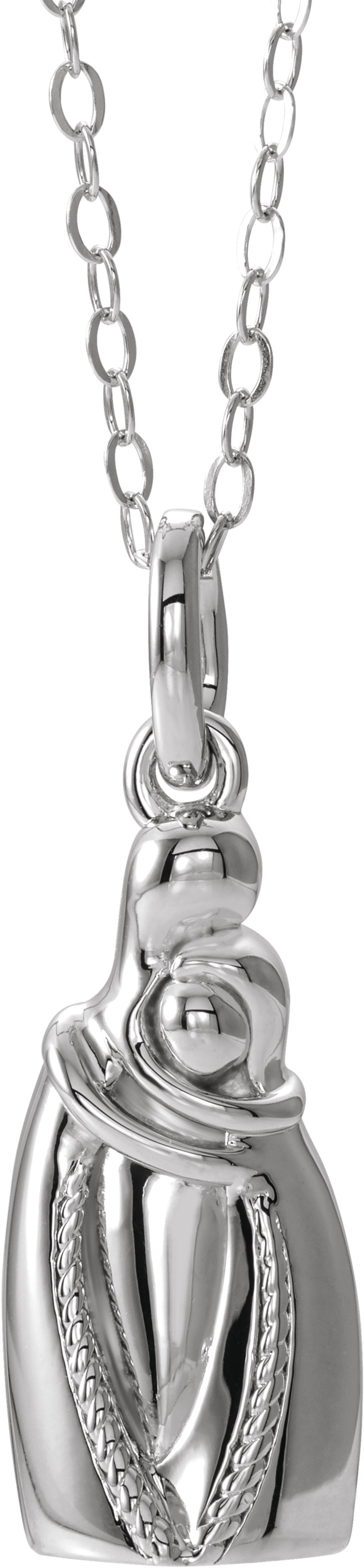 Sterling Silver Holding You Forever Ash Holder 18" Necklace
