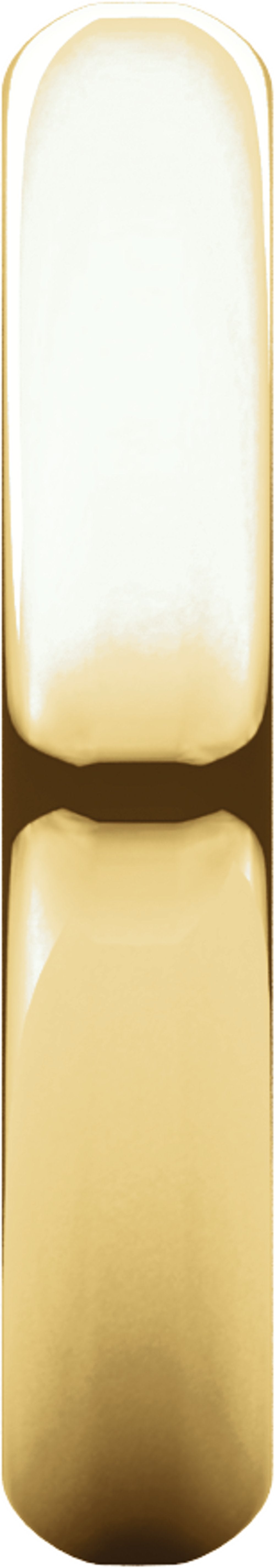 14K Yellow Gold 3.5 mm Half Round Band Size 6
