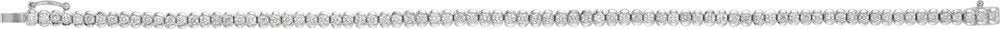 14K White Gold 2 CTW Natural Diamond Line 7" Bracelet