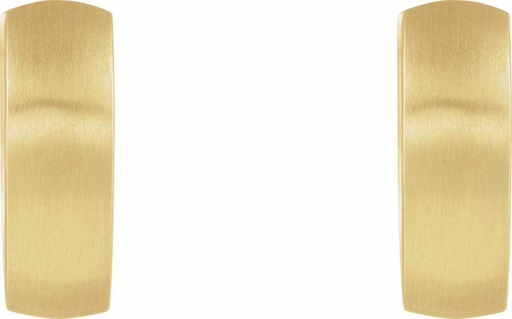 14K Yellow Gold 17.5 mm Hinged Hoop Earrings