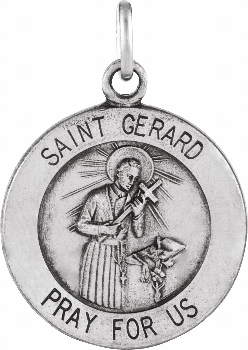 Sterling Silver 15 mm St. Gerard Medal