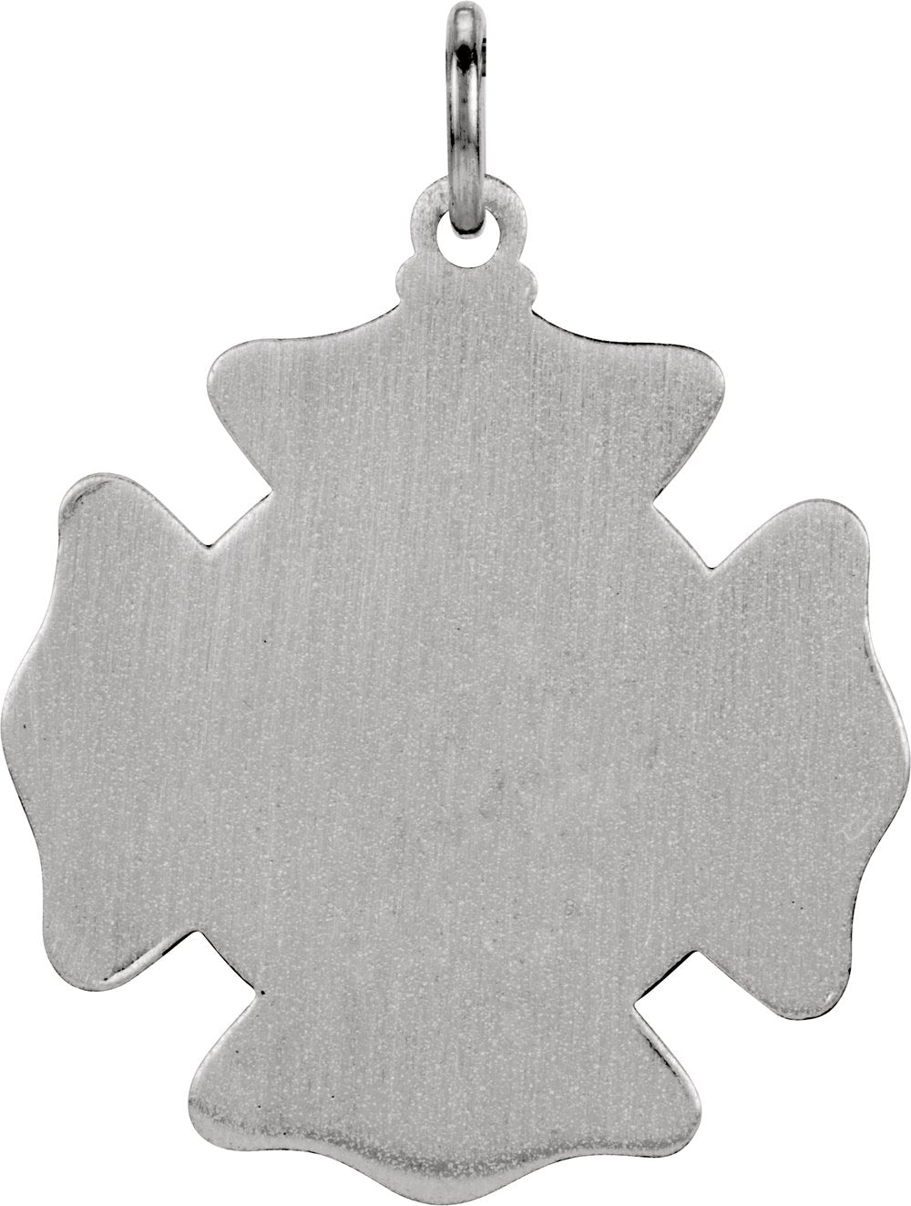 Sterling Silver 25 mm St. Florian Medal Pendant
