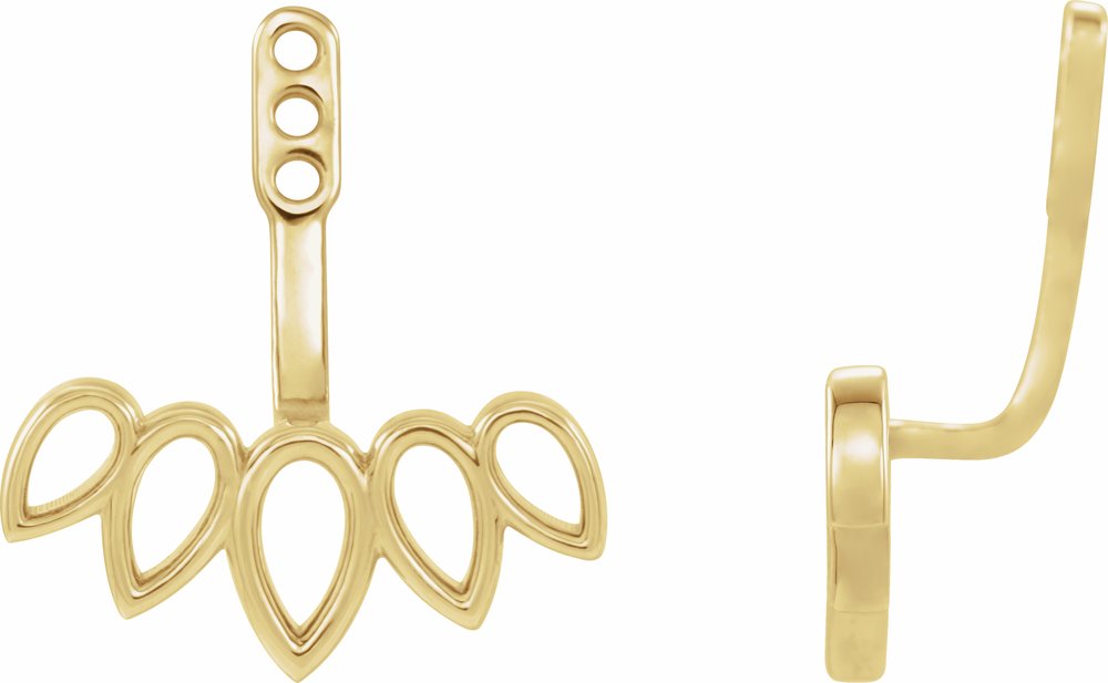 14K Yellow Earring Jackets