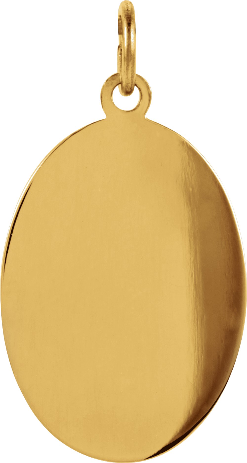 14K Yellow Gold 19x14 mm Oval St. Christopher Medal