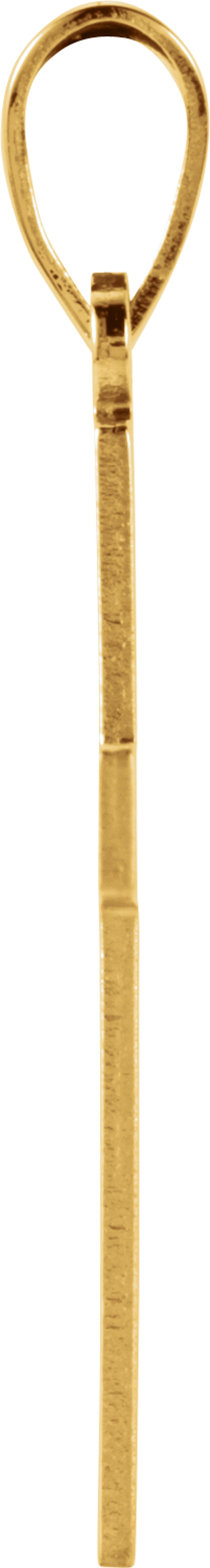 14K Yellow 18X12 mm Cross Pendant