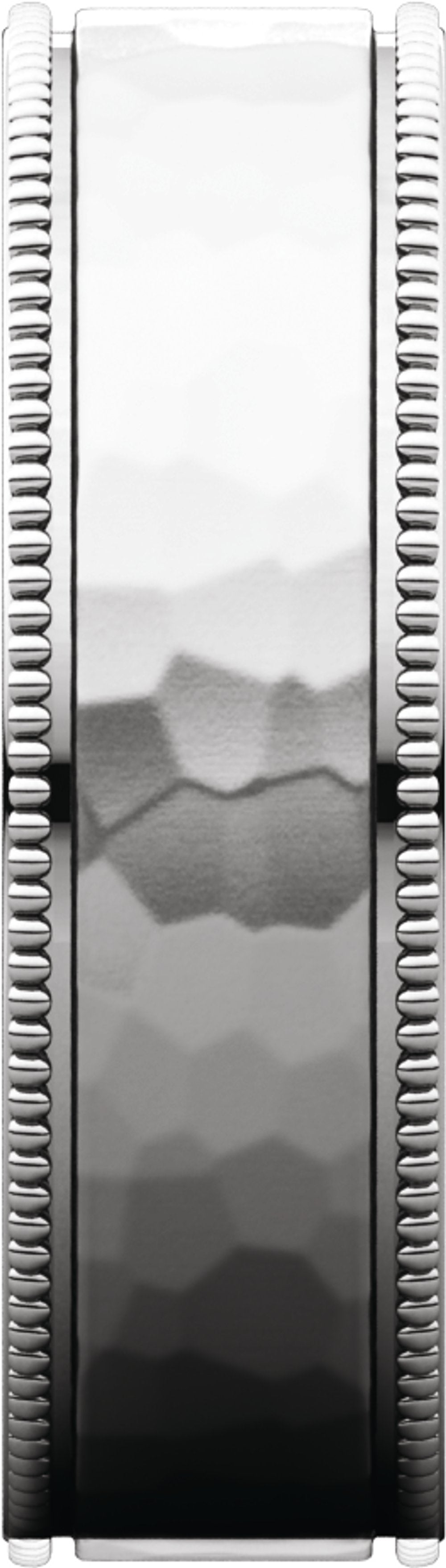 14K White Gold 6 mm Milgrain Edge Comfort-Fit Flat Band Size 10.5