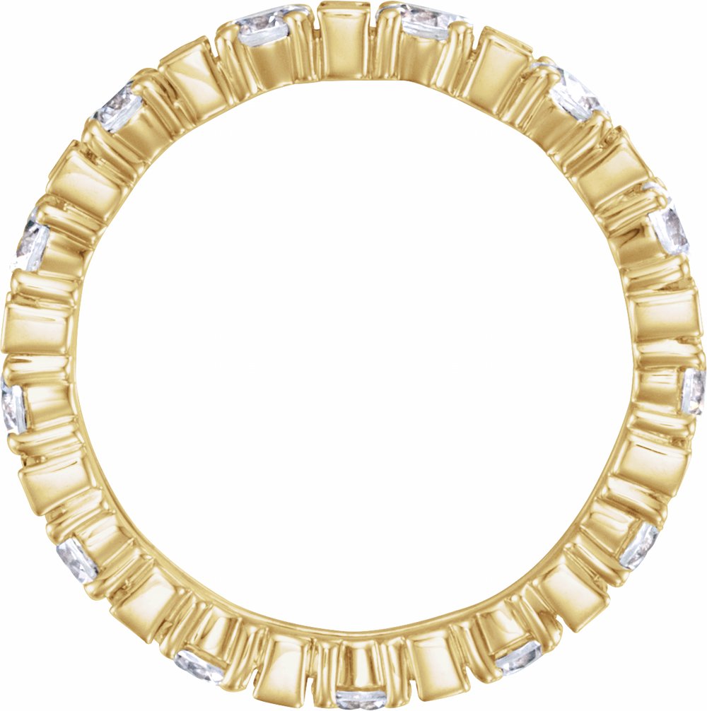 14K Yellow 2 1/6 CTW Natural Diamond Eternity Band