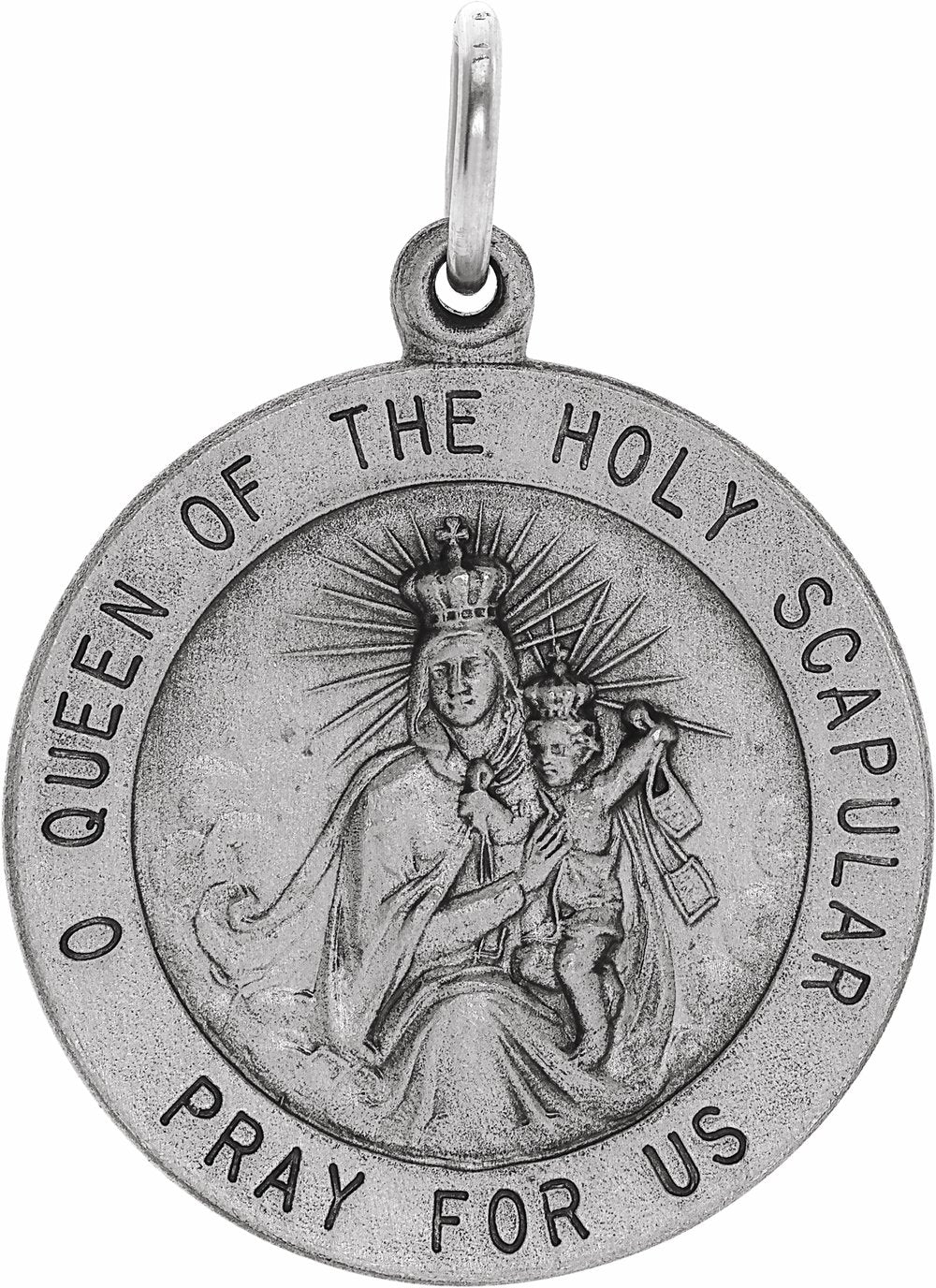 Sterling Silver 22 mm Scapular Medal