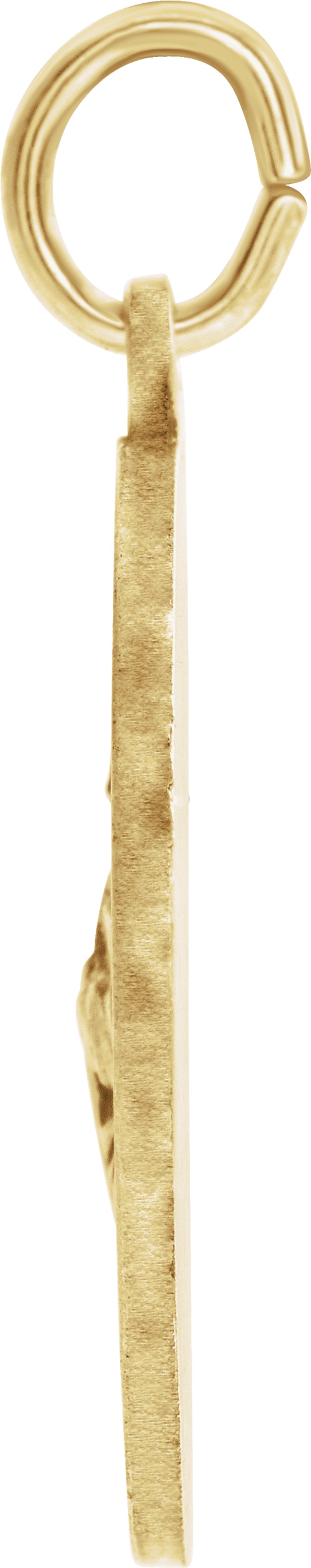14K Yellow 22 mm Round St. Jude Thaddeus Medal