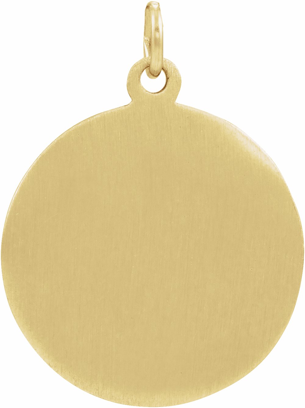 14K Yellow 15 mm Our Lady of Mount Carmel Medal Pendant