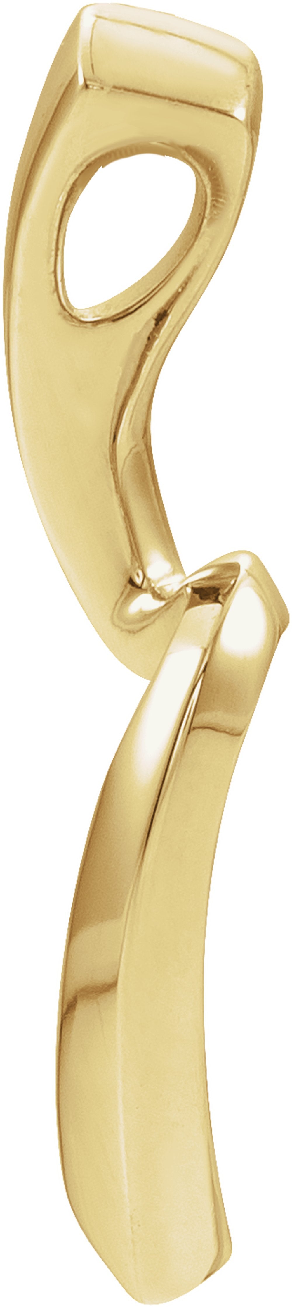 14K Yellow Gold Freeform Pendant