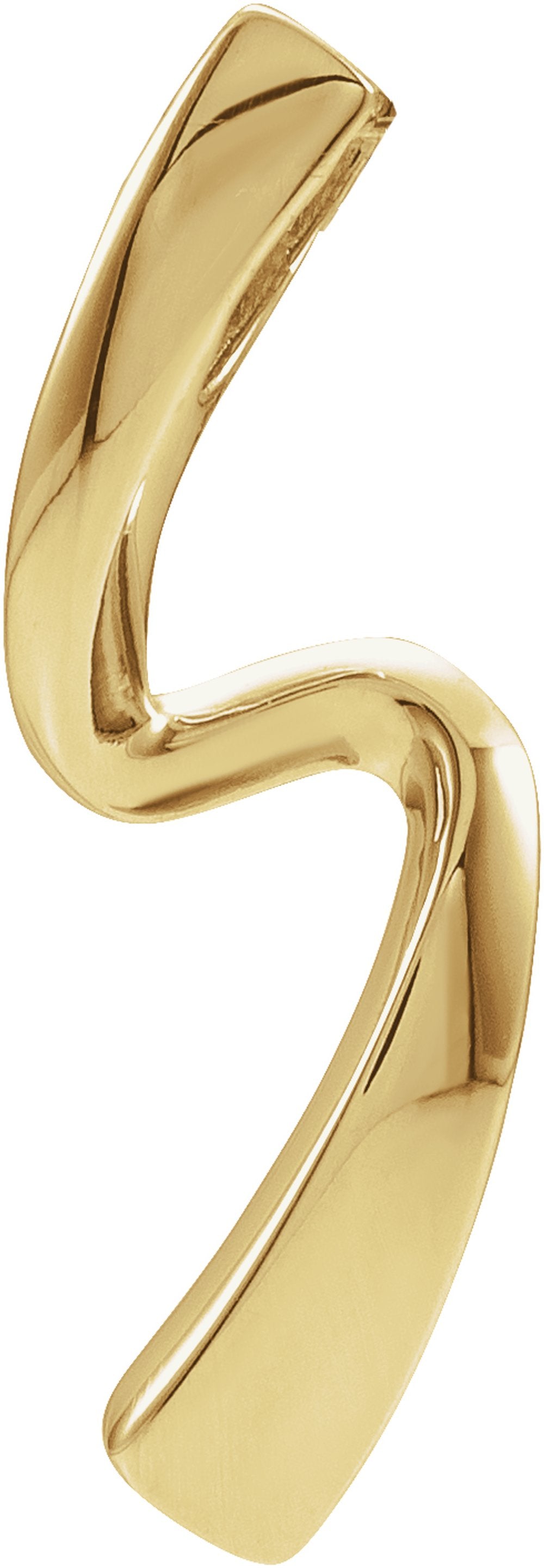 14K Yellow Gold Freeform Pendant