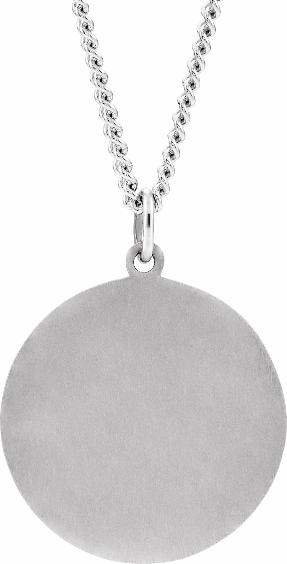 Sterling Silver 25 mm St. Anthony Medal 24" Necklace