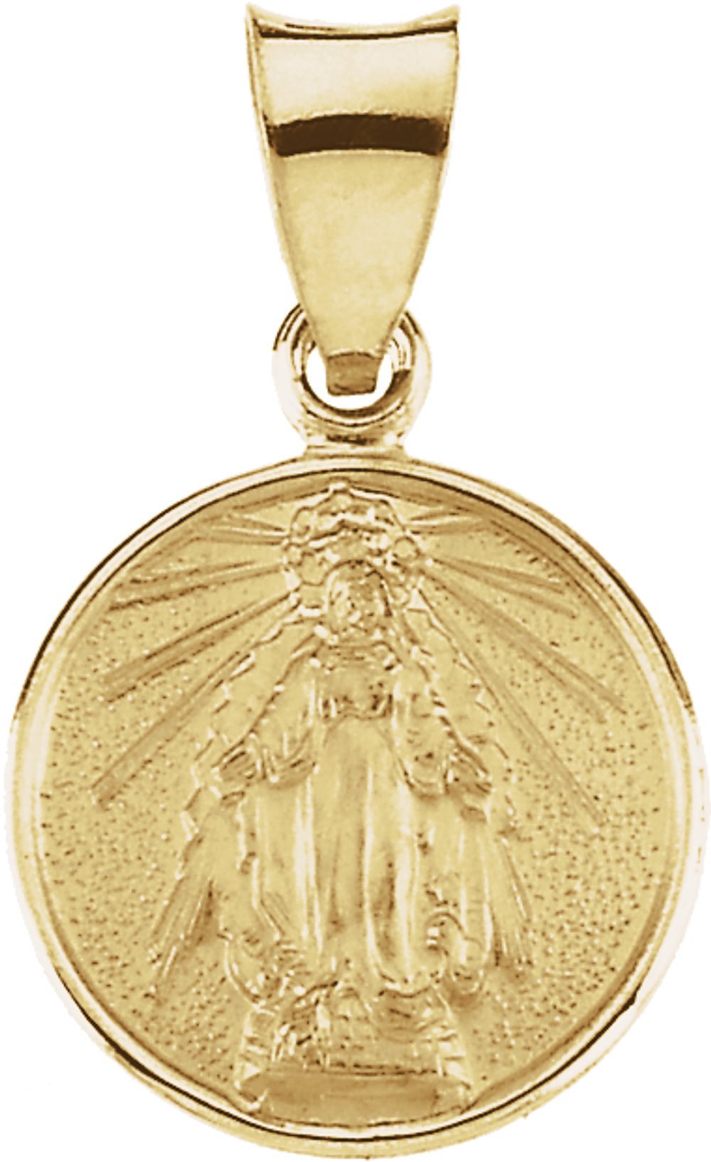 18K Yellow Gold 13 mm Miraculous Medal