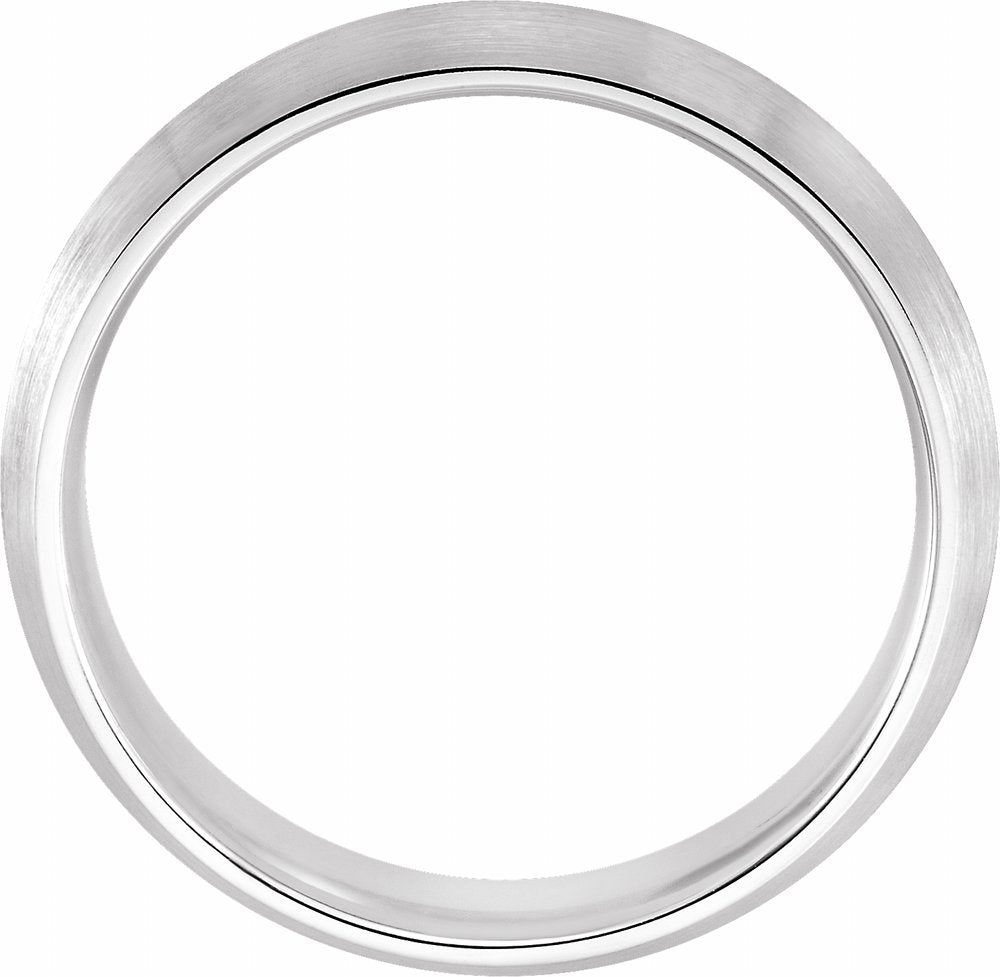14K White Gold 6 mm Comfort-Fit Knife Band Size 9