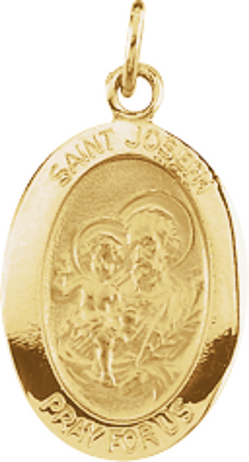 14K Yellow 15x11 mm St. Joseph Medal