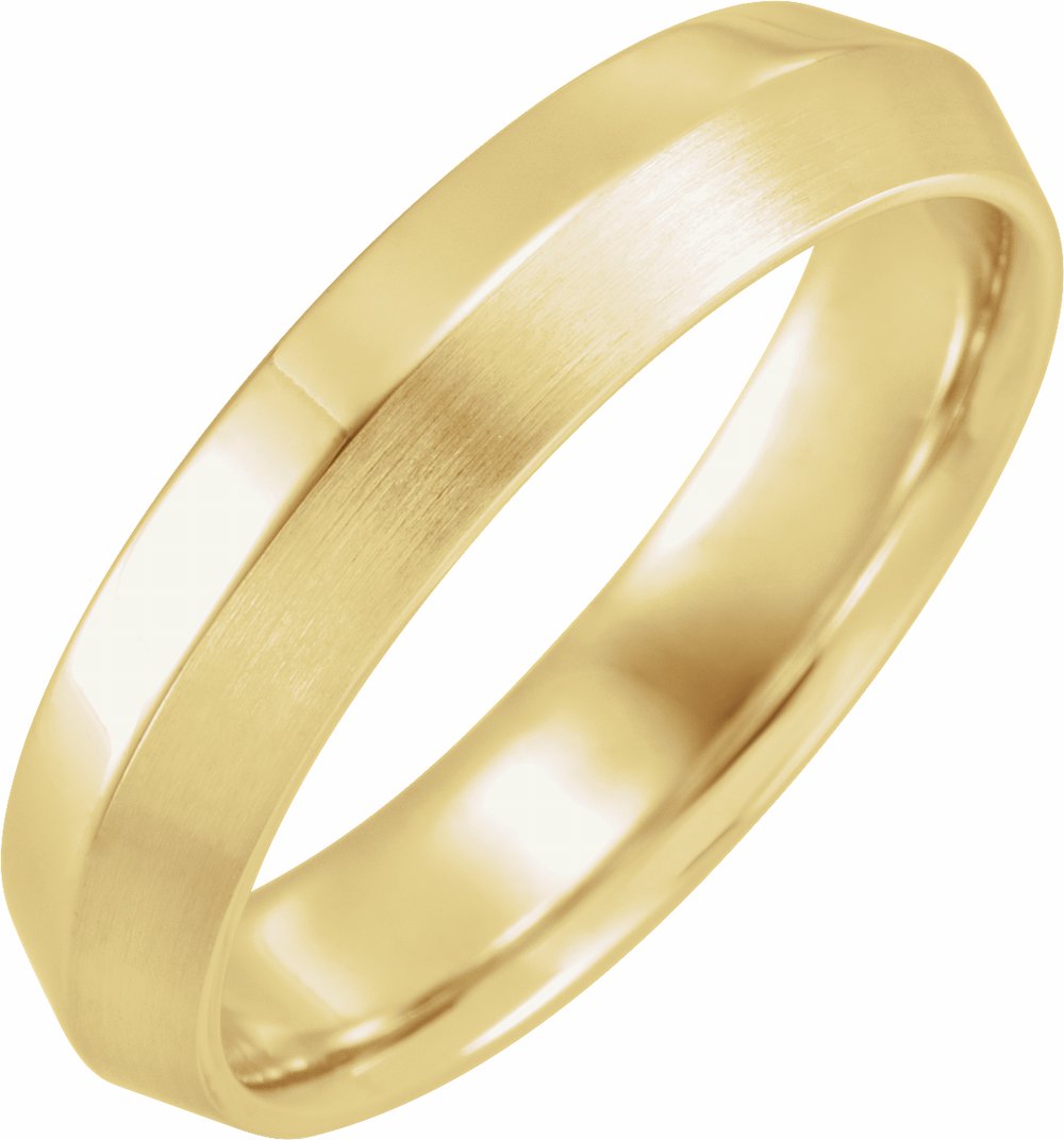 10K Yellow Gold 5 mm Comfort-Fit Knife Band Size 9