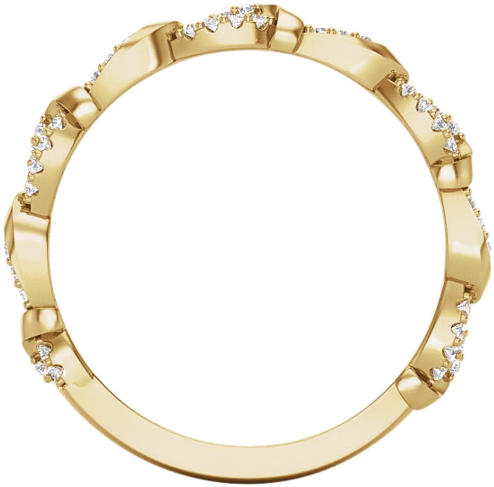 14K Yellow Gold 1/5 CTW Natural Diamond Anniversary Band