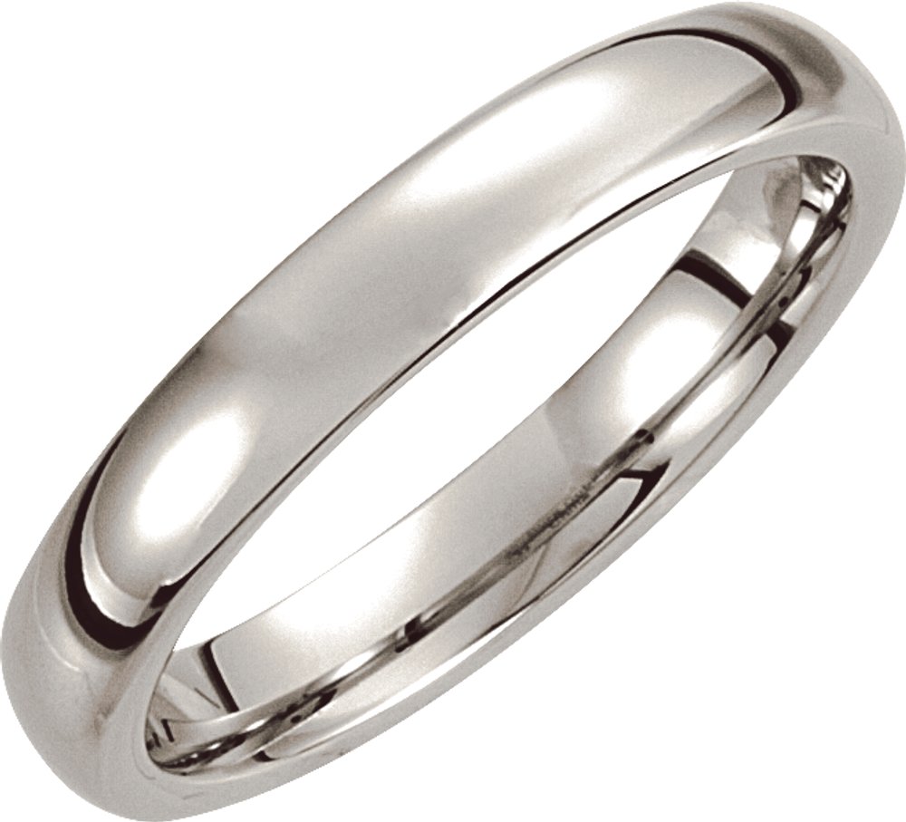 Cobalt 4 mm Comfort-Fit Half Round Band Size 7