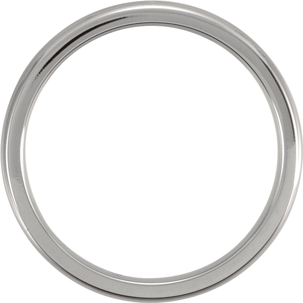 Titanium 3 mm Comfort-Fit Half Round Band