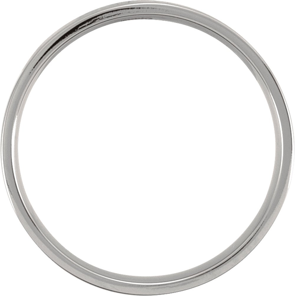 Titanium 4 mm Comfort-Fit Flat Band Size 7