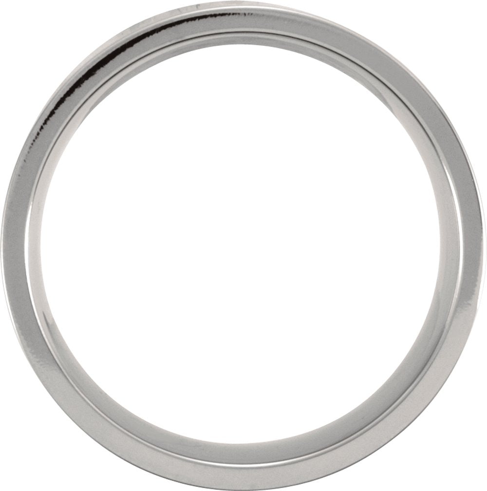 Titanium 8 mm Comfort-Fit Flat Band Size 8