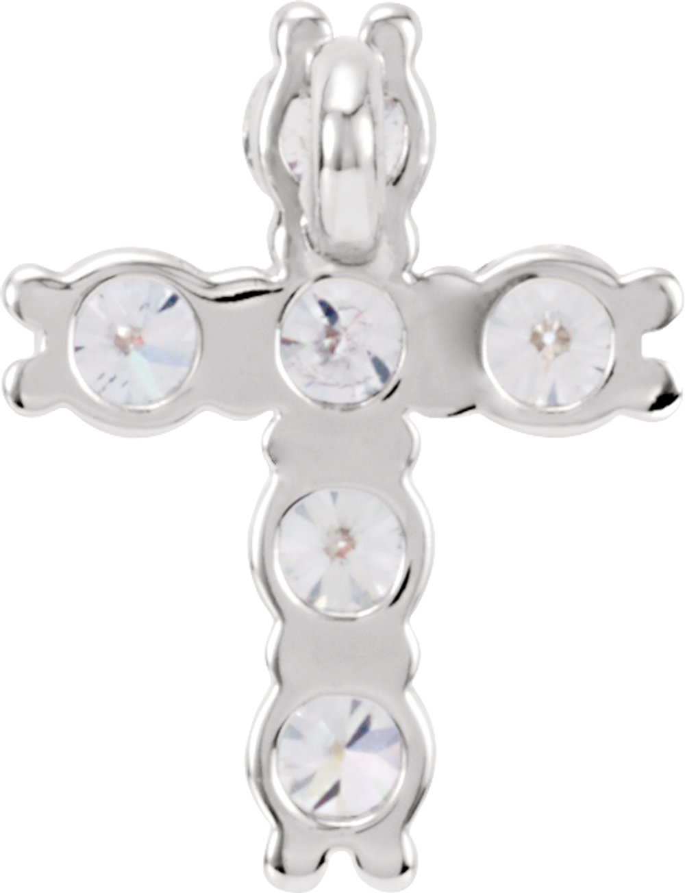 14K White 1/2 CTW Lab-Grown Diamond Pendant