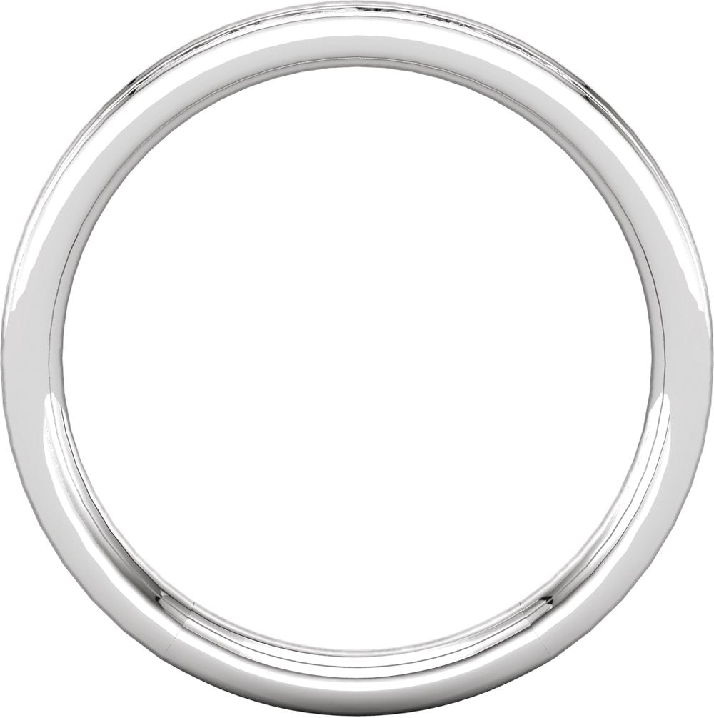 Platinum Sculptural Band
