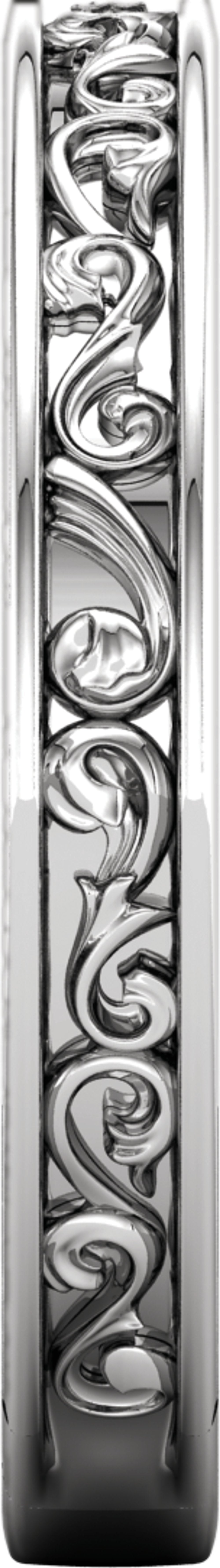 Platinum Sculptural Band