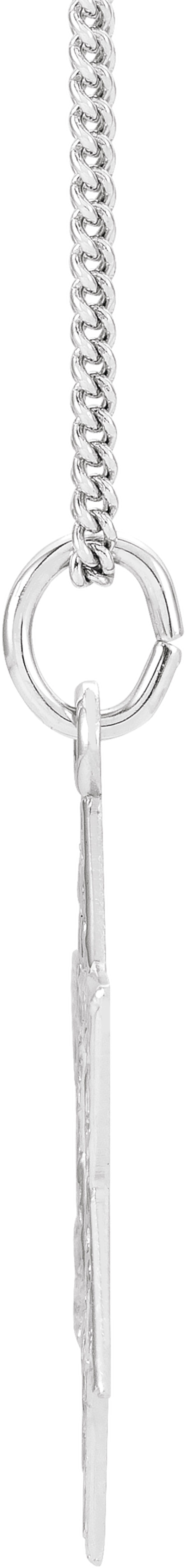 Sterling Silver 25.2x22.7 mm Star of David 18" Necklace